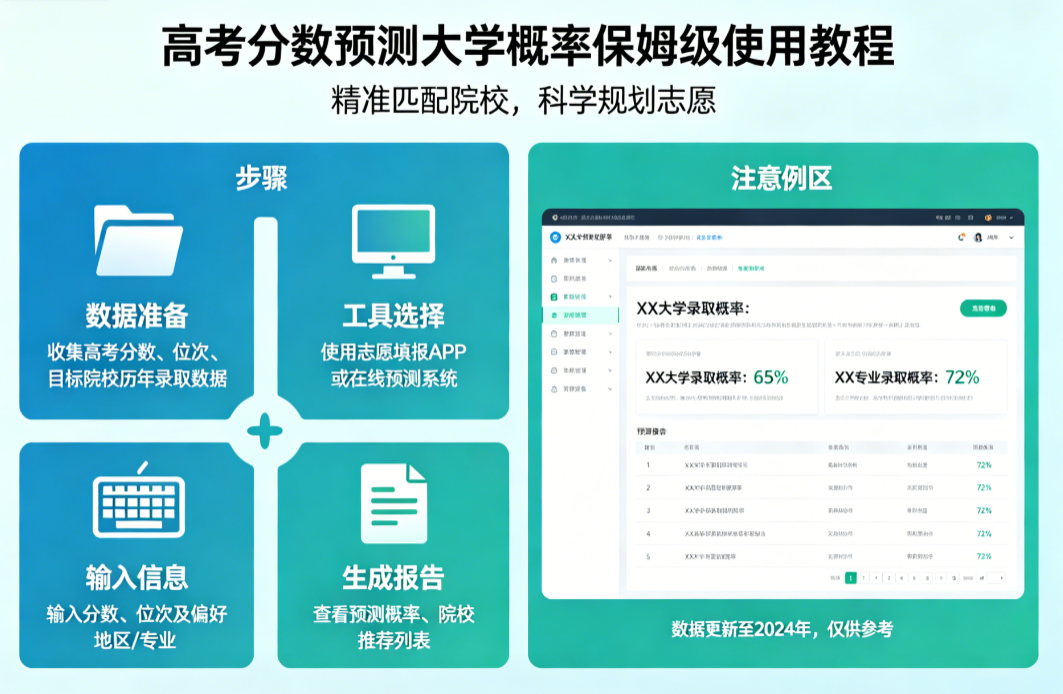 高考分数预测使用方法